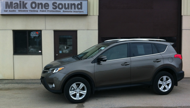 Toyota Rav4 2013 with professional window tint in North Bay